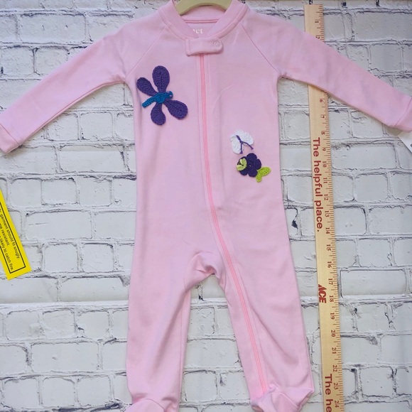 Girls size 9-12 month customized zipper footie - Picture 3 of 3